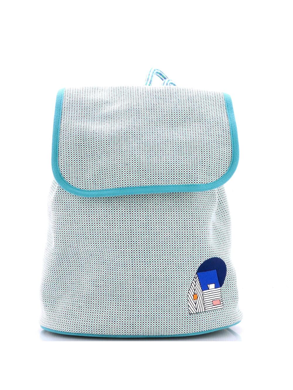Hermes Les Cabanes Backpack Embroidered #364890H81B